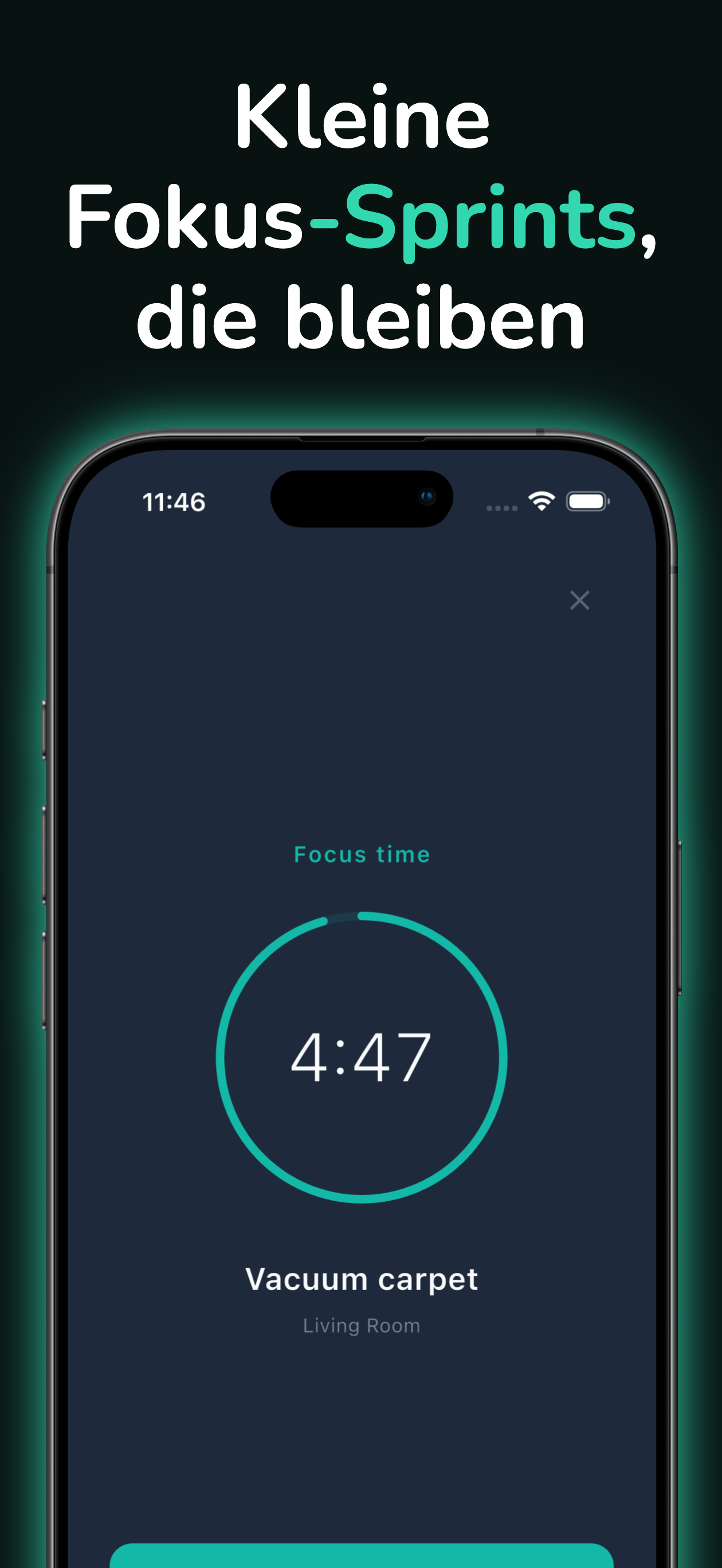 Timer für Putz-Sprints