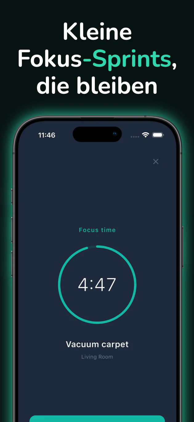Timer für Putz-Sprints