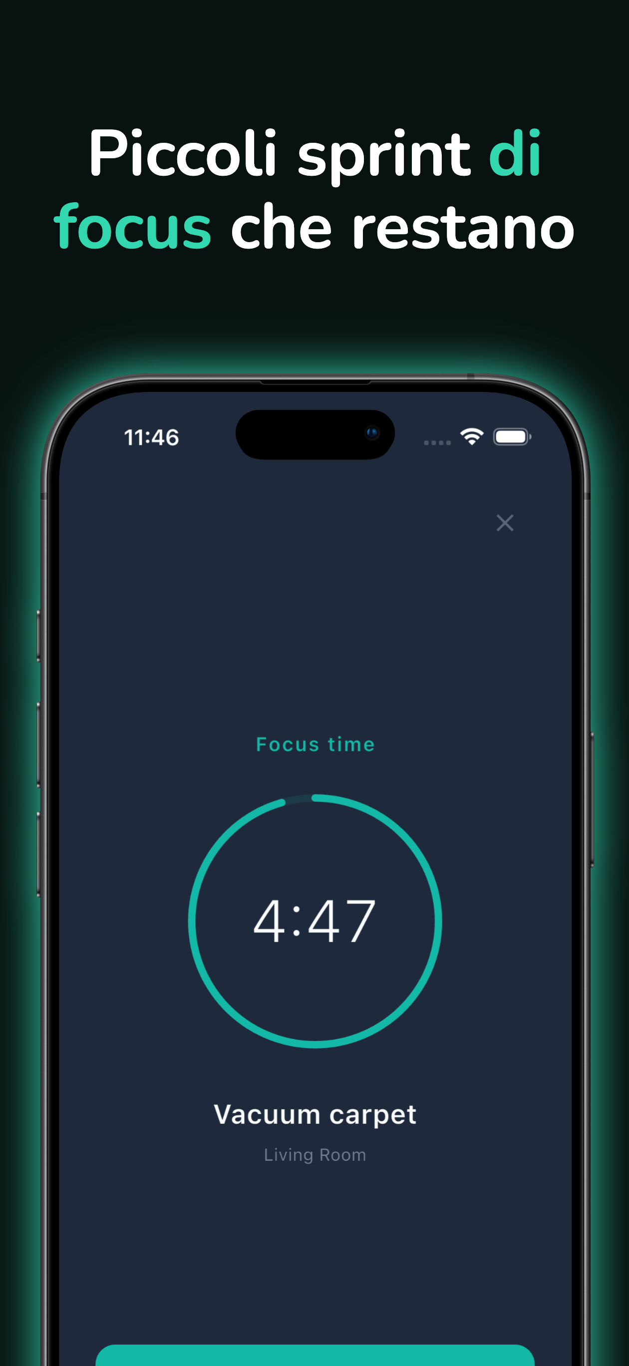 Timer per sessioni di pulizia rapida